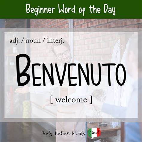 5 Ways To Say Welcome In Italian