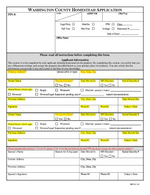 5 Ways To Simplify Washington County Homestead Application