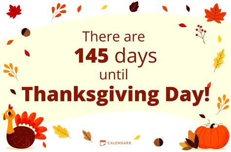 5 Weeks Till Thanksgiving Countdown Begins