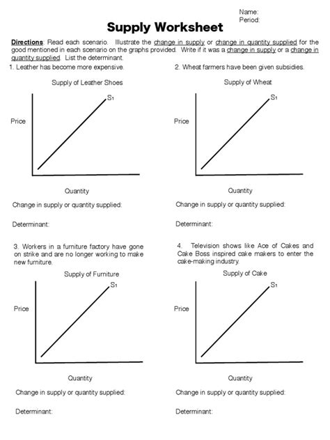 6 Ways To Master Supply Worksheet Answers