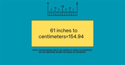 61 Inches To Centimeters Conversion Made Easy