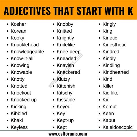 7 Amazing Adjectives Starting With Ak