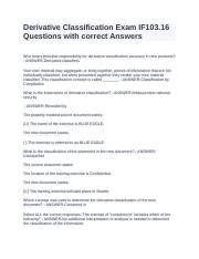 7 Essential Derivative Classification Exam Answer Tips