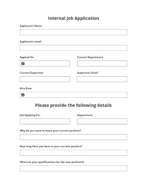 7 Essential Internal Job Application Templates