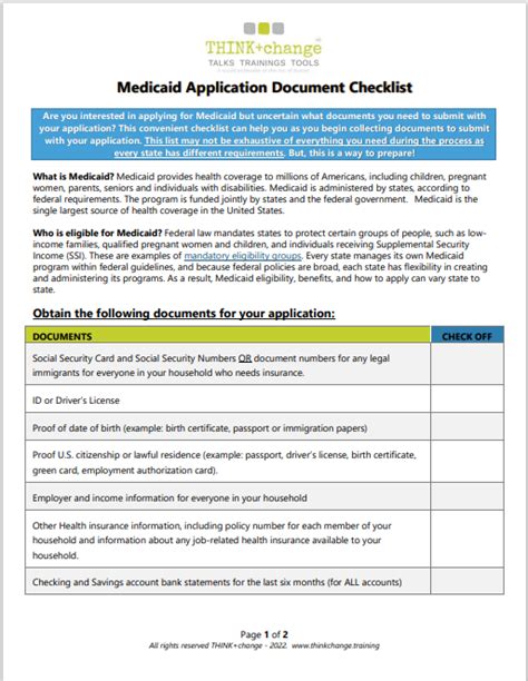 7 Essential Items For A Medicaid Application Checklist