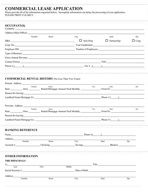 7 Essential Items On A Commercial Rental Application Form