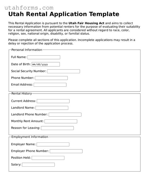 7 Essential Tips For Filling Out A Utah Rental Application Form