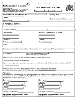 7 Essential Tips For Filling Teacher Application Form