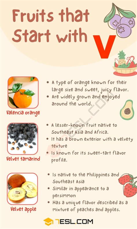 7 Fruits That Start With V