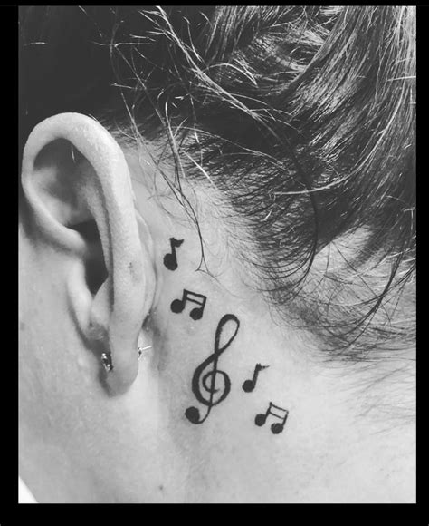 7 Meaningful Music Note Tattoo Ideas Behind Ear