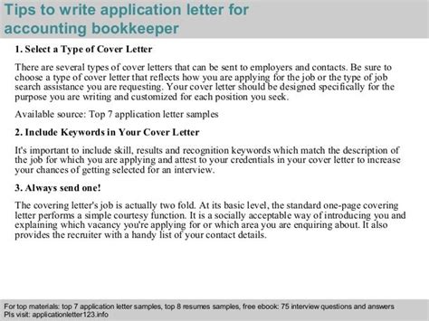 7 Tips For Writing A Bookkeeper Application Letter