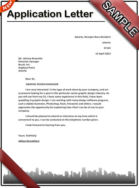 7 Tips For Writing A Perfect Application Letter Format Pdf