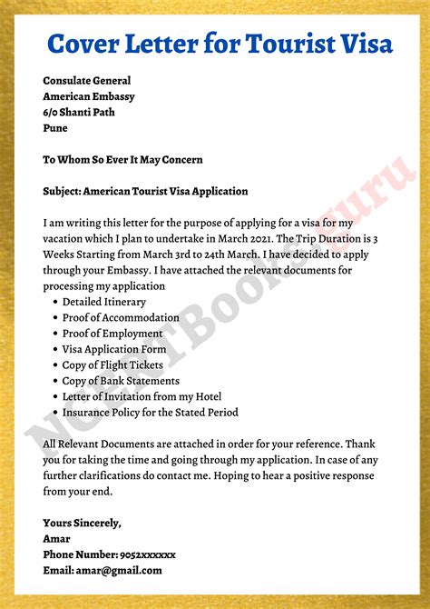 7 Tips For Writing A Visa Application Cover Letter Uk