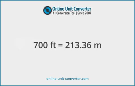 700 Feet To Meters Conversion Guide