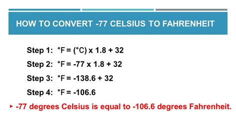 77 Celsius To Fahrenheit Conversion Made Easy