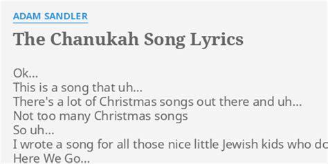 8 Days Of Fun: The Chanukah Song Lyrics