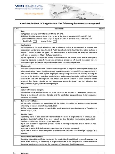 8 Essential Oci Application Checklist Items