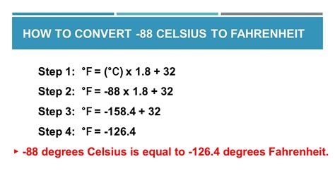 88 Celsius To Fahrenheit Converter