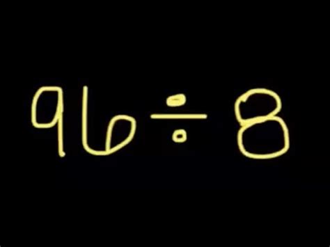 96 Divided By 8: Simplified Math Explanation