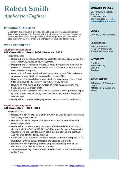 Application Engineer Resume: Tips And Sample Template