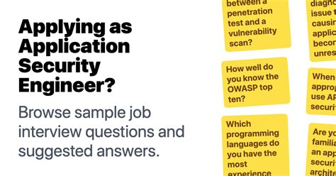 Application Security Engineer Interview Questions Revealed