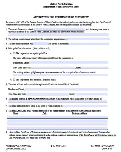 Apply For Nc Certificate Of Authority In 5 Easy Steps