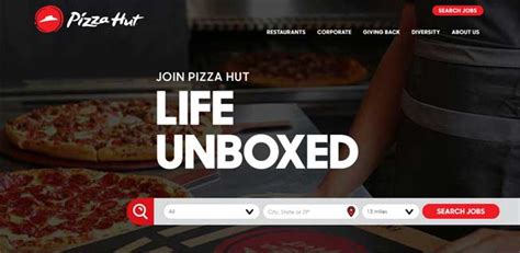 Apply For Pizza Hut Jobs Online Now