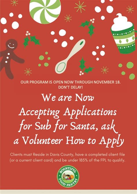 Apply For Sub For Santa Program This Holiday Season