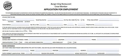 Apply Now: Pizza King Job Application Form Online