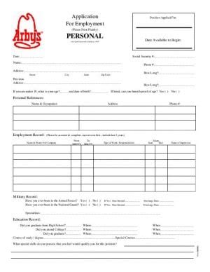 Arbys Online Application: Apply Now For A Job