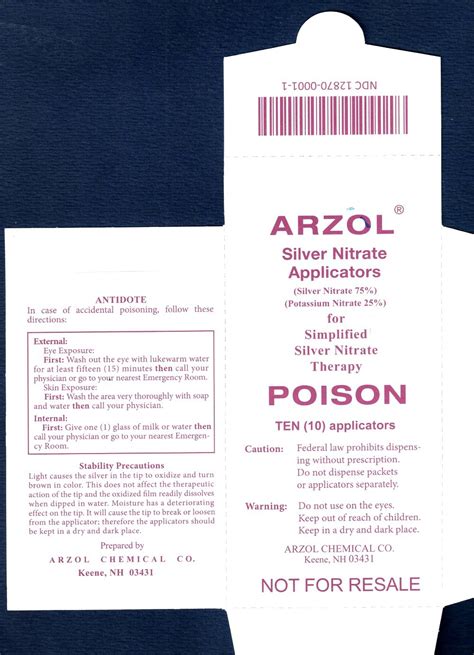 Arzol Silver Nitrate Applicators For Effective Wart Treatment