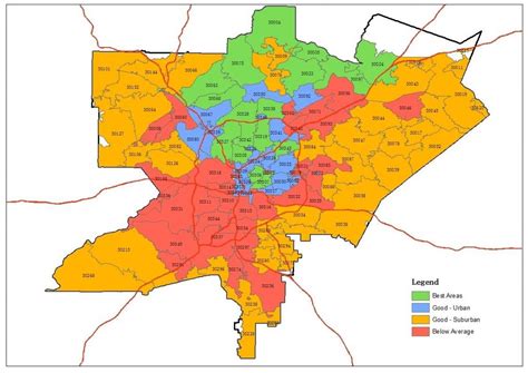 Atlanta Georgia Zip Codes And Neighborhoods Guide