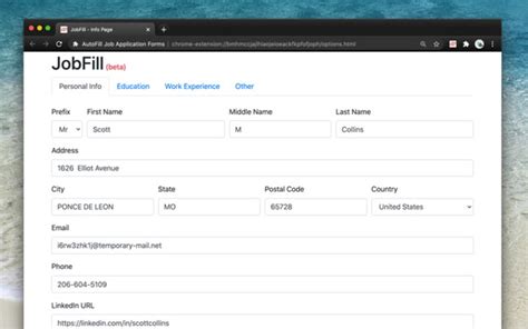 Autofill Extension For Job Applications: Save Time