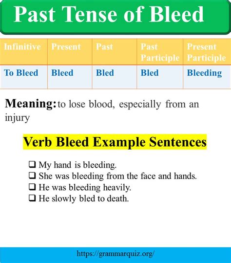 Bled Past Tense Explained