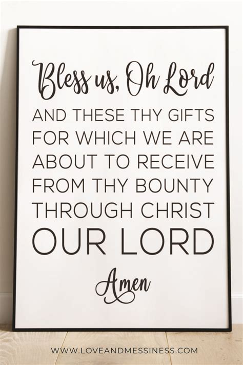 Bless Us Our Lord Prayer Meaning And Origin