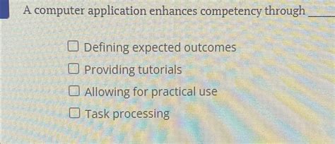 Boosting Skills: Computer Application Enhances User Competency