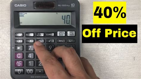 Calculate 40 Off Of 70 Easily