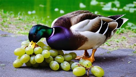 Can Ducks Eat Grapes Safely