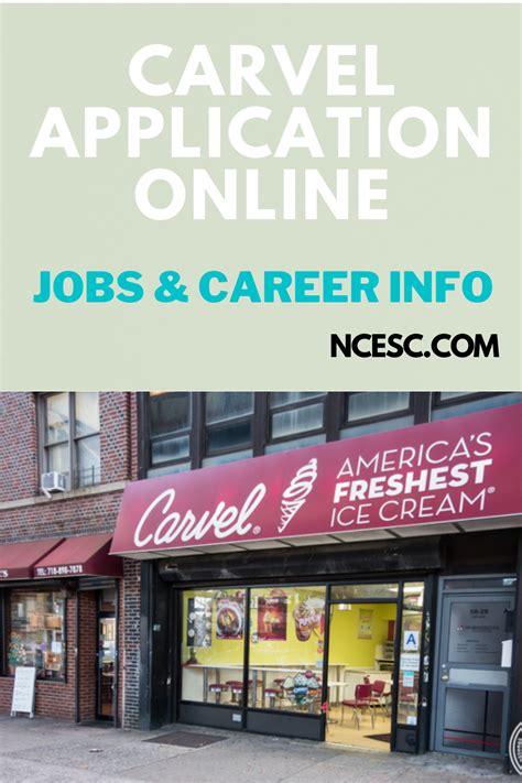 Carvel Ice Cream Job Application And Employment Guide