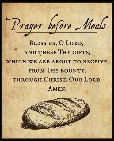 Catholic Prayer Before Eating For Gratitude And Blessing