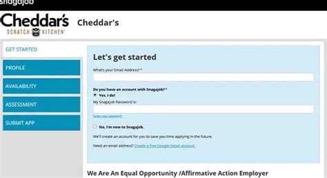 Cheddars Job Application And Employment Opportunities Guide