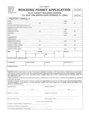 Clay County Permit Application Guide And Requirements