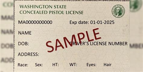 Concealed Carry Permit Application In Washington State Requirements