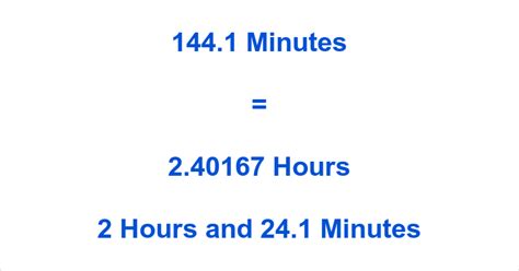 Convert 144 Minutes To Hours Quickly And Easily