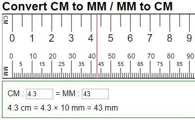 Convert 5.5 Cm To In Easily