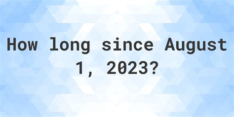 Counting Down: 400 Days From August 1, 2023