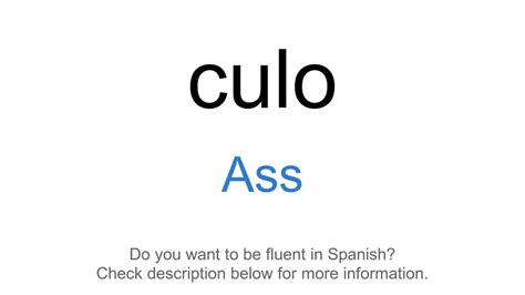 Culos Meaning In Spanish: A Comprehensive Guide