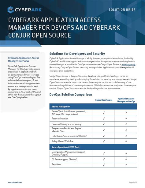 Cyberark Application Security And Access Management Solutions