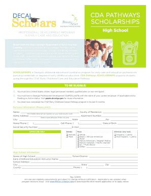 Decal Scholars Incentives Application Made Easy