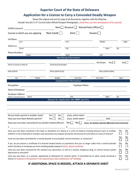 Delaware Concealed Carry Renewal Application Made Easy